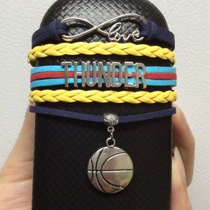 Oklahoma City Thunders bracelet Basketball NBA Fan